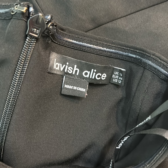 ASOS Curve Lavish Alice dress size 12 black - Picture 11 of 11